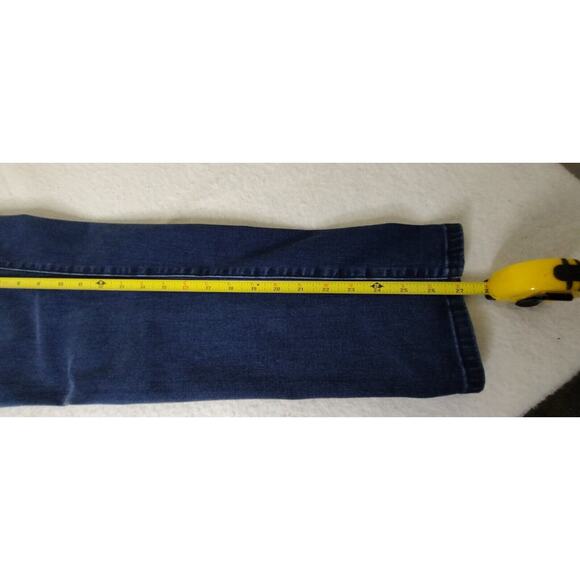 Michael Kors Boyfriend Jeans Women's Size 10 Short Dark Wash Blue Denim - Picture 5 of 7